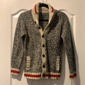 Boys “Cabin Shawl” button-down Roots cardigan. Boys xl but also fits women’s xs